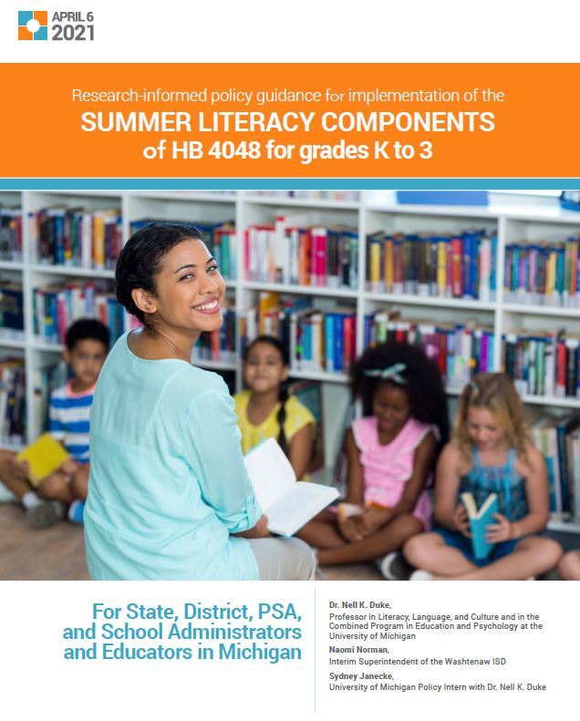 Link to Summer Literacy Components Document
